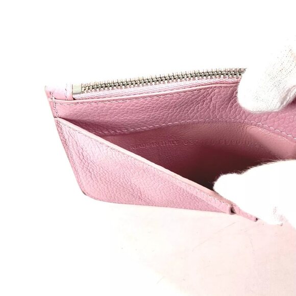 BALENCIAGA 637130 Card Case Business Card Holder Pass Case Leather pink - Picture 6 of 9